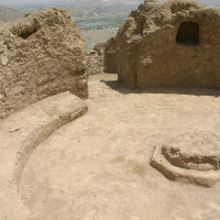 Fig. 33 - Terrace 9: circular room with fire altar in the centre