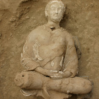 Fig. 22 - Seated Buddha from Chapel 4 (TN CH 4 no. 17) 