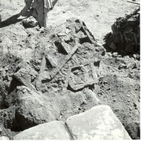 Brickwork collapsed in the courtyard, 1959 ©Italian Archaeological Mission in Afghanistan