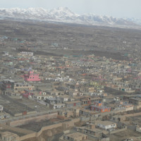 Flight over Kabul to Ghazni, 2013 ©IsIAO archives Ghazni/Tapa Sardar Project 2014