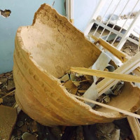 Damages in the new Islamic Museum in Ghazni, 2014