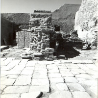 West area of courtyard, view from east, 1964 ©Italian Archaeological Mission in Afghanistan