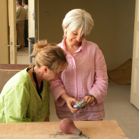 R. Giunta and A. Filigenzi at the Kabul National Museum, 2004 ©IsIAO archives Ghazni/Tapa Sardar Project 2014