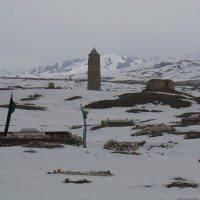 View of cemeteries and of the minaret of Mas'ud III, 2005 ©IsIAO archives Ghazni/Tapa Sardar Project 2014