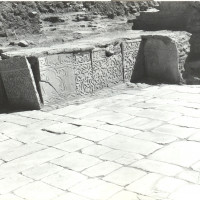 North-east area of the courtyard, view from north, 1961 ©Italian Archaeological Mission in Afghanistan