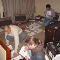 Sorting the inventory cards for the Kabul National Museum, 2005 ©IsIAO archives Ghazni/Tapa Sardar Project 2014