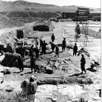 East area of courtyard, view from north, 1962 ©Italian Archaeological Mission in Afghanistan