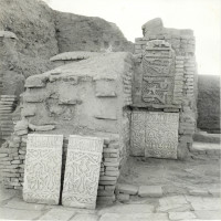 West area of courtyard, view from east, 1966 ©Italian Archaeological Mission in Afghanistan