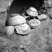 Repository with lustre-wares and other objects, 1957 ©IsIAO archives Ghazni/Tapa Sardar Project 2014